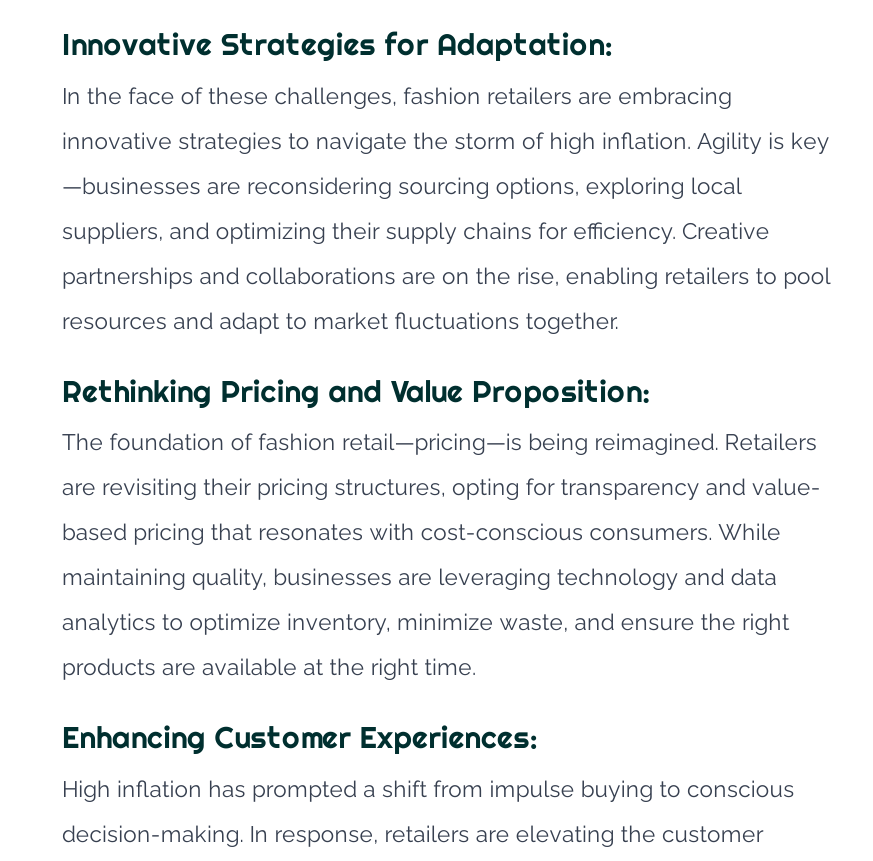 Recession Proof Fashion Retail